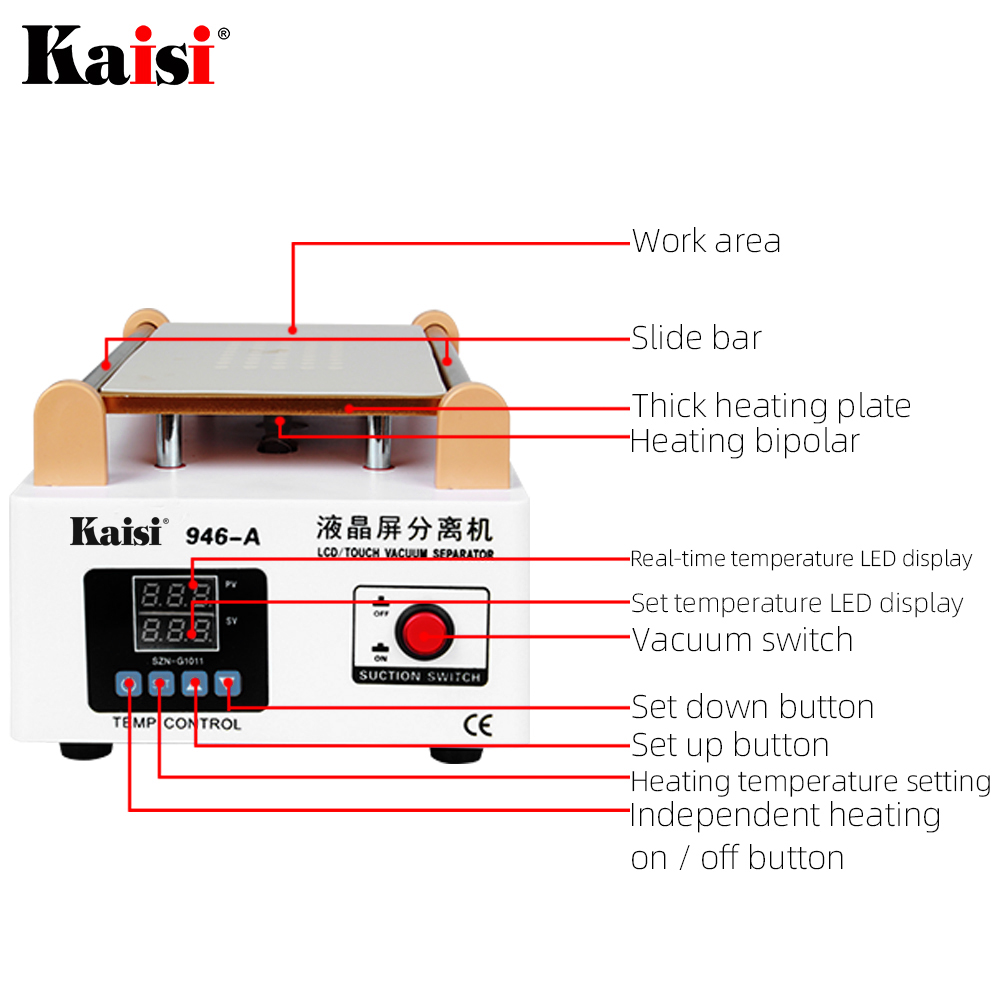 Mesin Pemisah Layar LCD Kaisi  - Screen Separator Machine ulasan dan harga